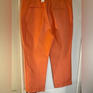 Orange size 16 high waist ankle pants